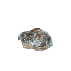 Bunny Rabbit Votive Candle Holder‎ Glass Heavy Weight